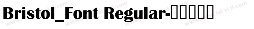 Bristol_Font Regular字体转换